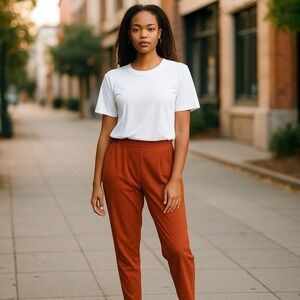 Unique Vintage Pants 1X 16 High Waist Wide Leg Casual‎ Stretch Ribbed